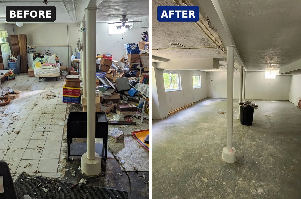 Cincinnati basement before and after renovation