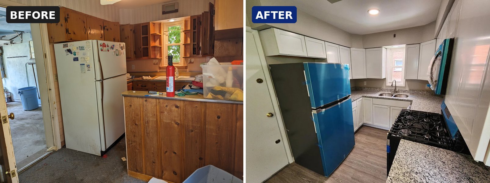 Cincinnati kitchen before and after renovation